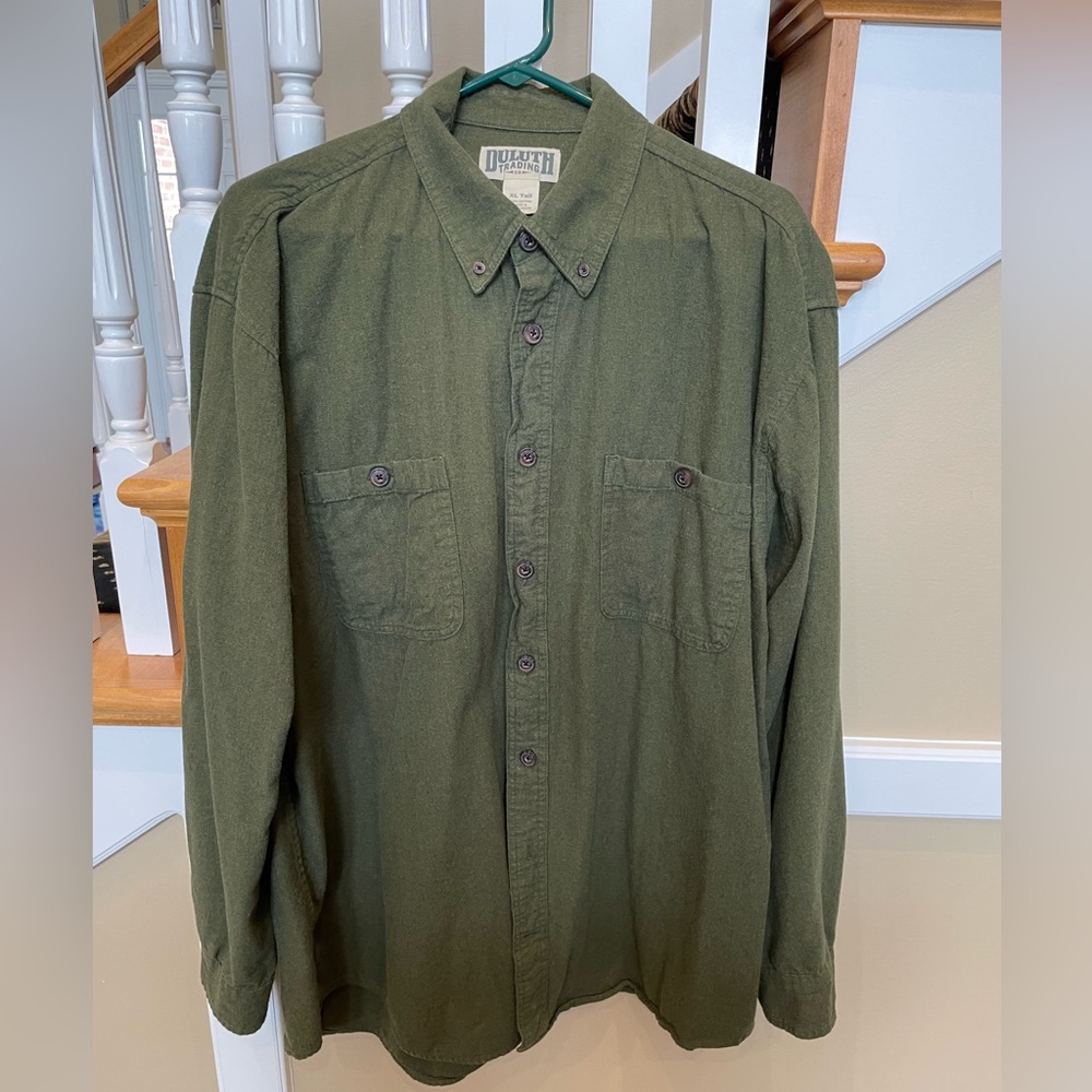 Duluth Trading men’s flannel shirt.